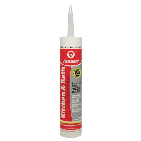 RED DEVIL Sealant Ktn Bath Clear 10.1Oz 0887